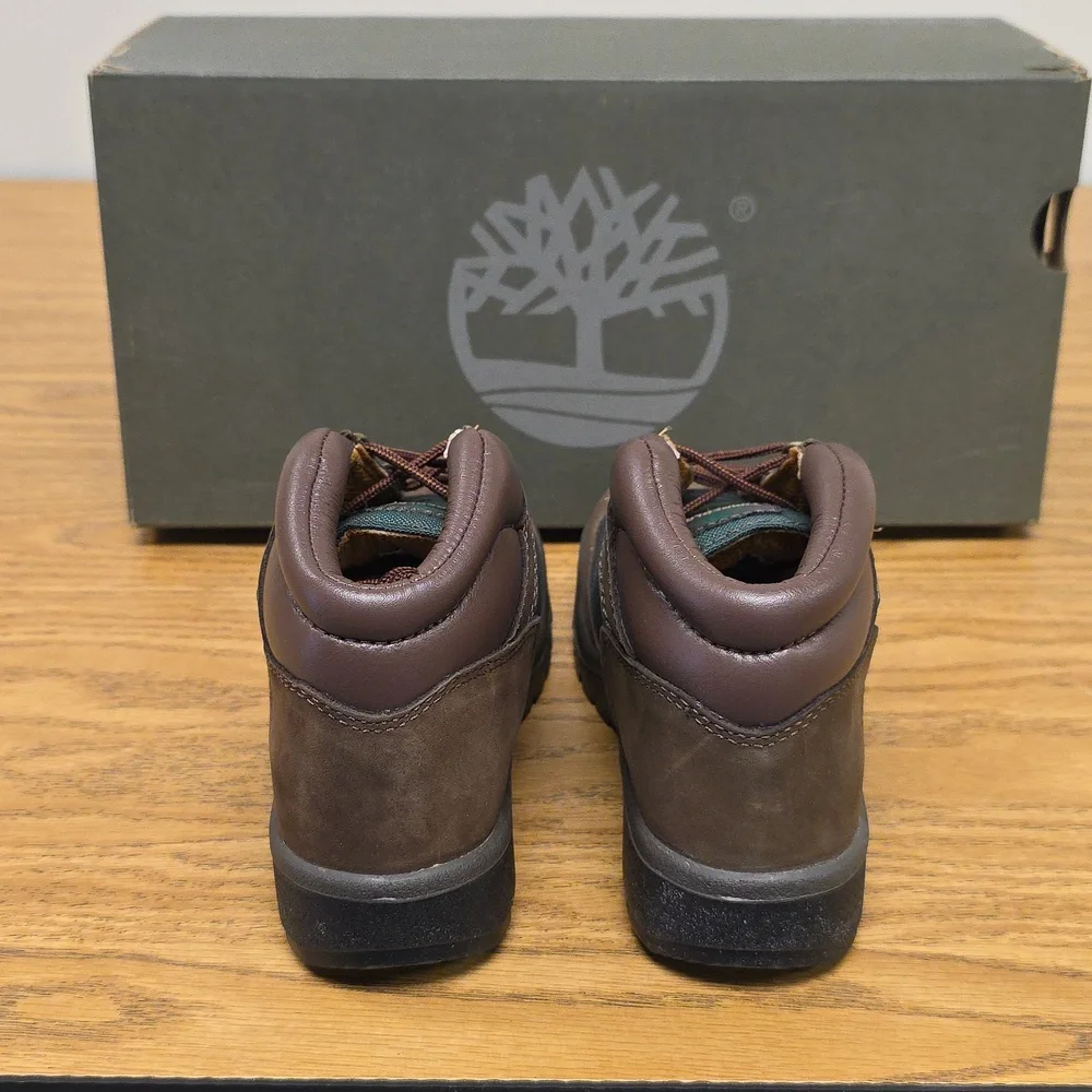 Timberland Beef & Broccoli Boots Brown/Olive Green Kids Size 2 Youth TB016737